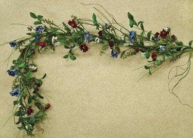 Americana Poppy Garland - The Fox Decor
